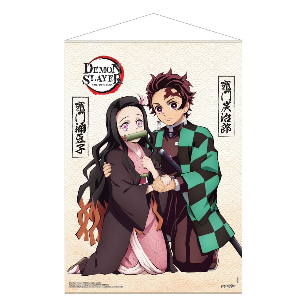 Demon Slayer: Kimetsu no Yaiba Wallscroll Tanjiro & Nezuko Kamado 50 x 70 cm - MangaShop.ro