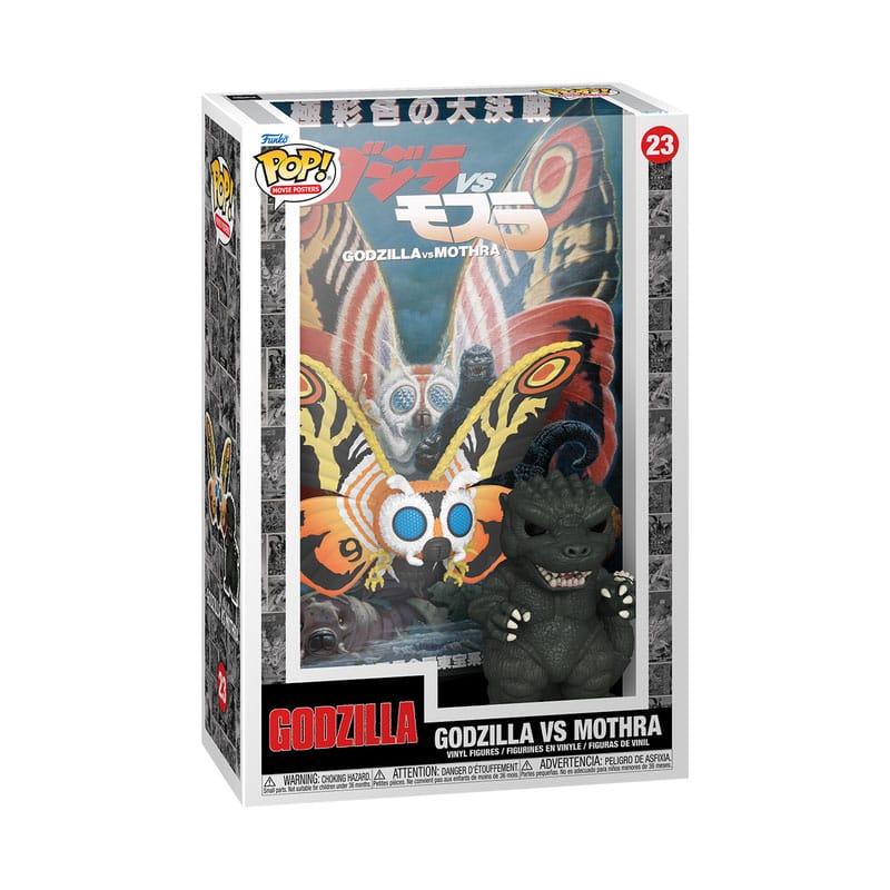 Godzilla 70th Anniversary POP! Movie Poster & Figure Godzilla vs Mothra 9 cm - MangaShop.ro