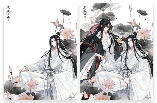 Grandmaster of Demonic Cultivation 3D Lenticular Card Wei Wuxian & Lan Wangji 12 x 16 cm - MangaShop.ro