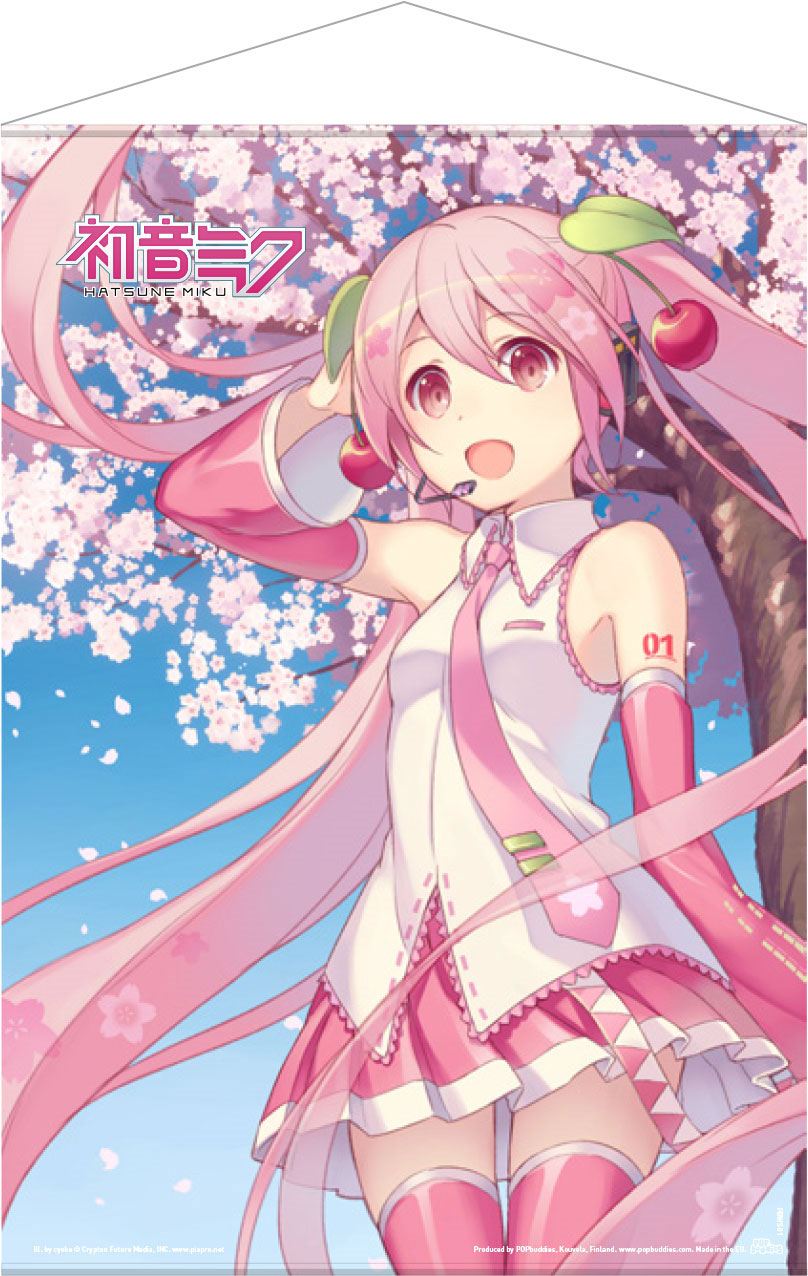 Hatsune Miku Wallscroll Cherry Blossom 50 x 70 cm - MangaShop.ro