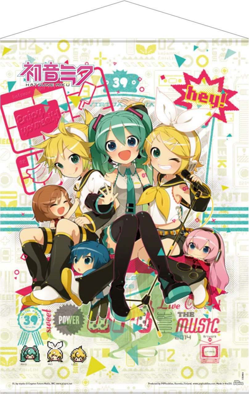 Vocaloid Wallscroll Hey! Piapro Characters 50 x 70 cm - MangaShop.ro