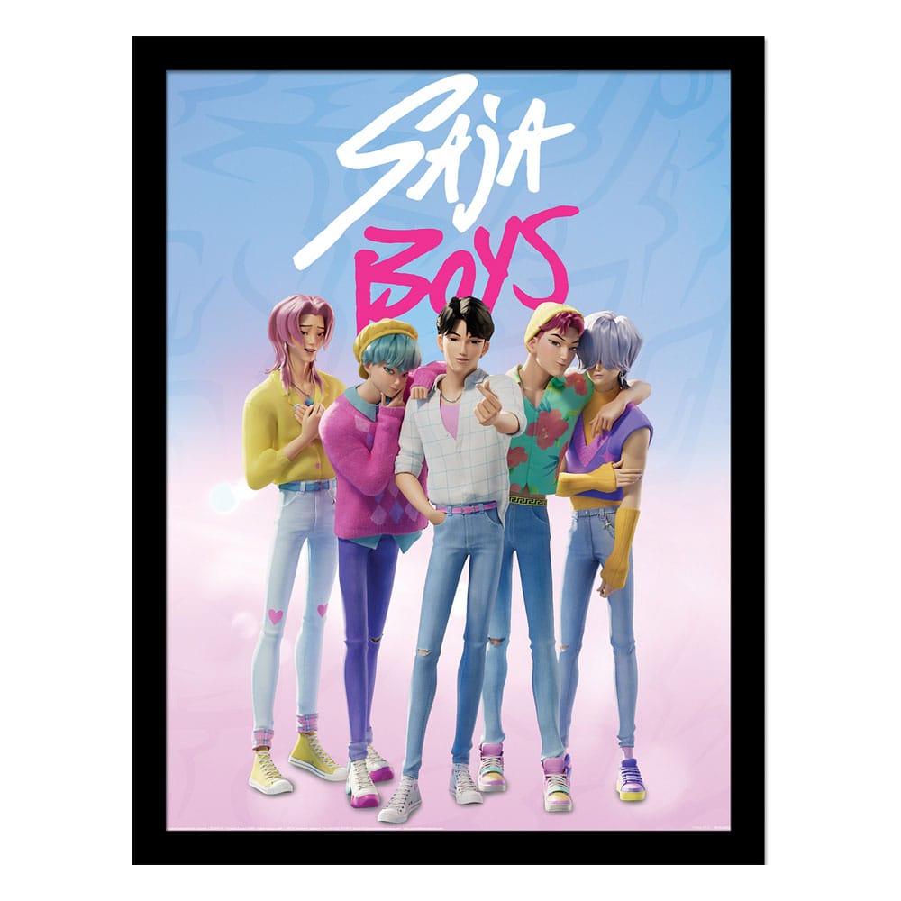KPop Demon Hunters Collector Print Framed Poster Saja Boys - MangaShop.ro