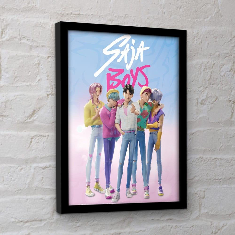 KPop Demon Hunters Collector Print Framed Poster Saja Boys - MangaShop.ro