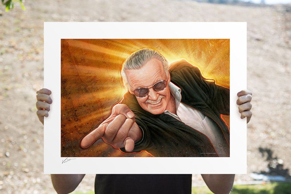 Stan Lee Fine Art Print Stan `The Man' Lee by Jerry Vanderstelt 61 x 46 cm - unframed - MangaShop.ro