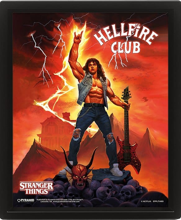 Stranger Things 4 3D Lenticular Poster Hellfire Tribute - MangaShop.ro