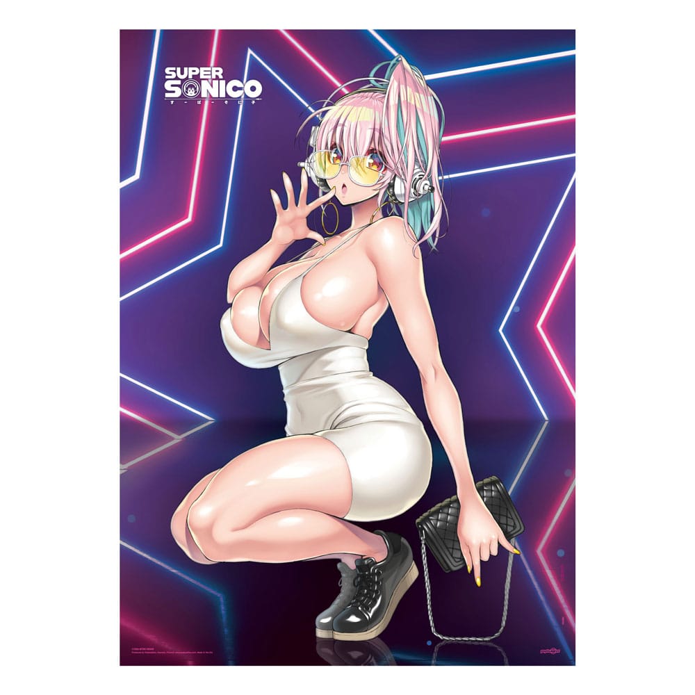 Super Sonico Fabric PosterSuper Star  84 x 118 cm - MangaShop.ro
