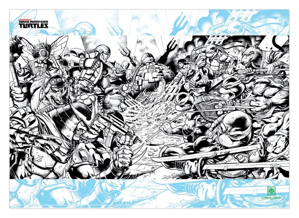 Teenage Mutant Ninja Turtles Art Print Comic Limited Edition 42 x 30 cm - MangaShop.ro