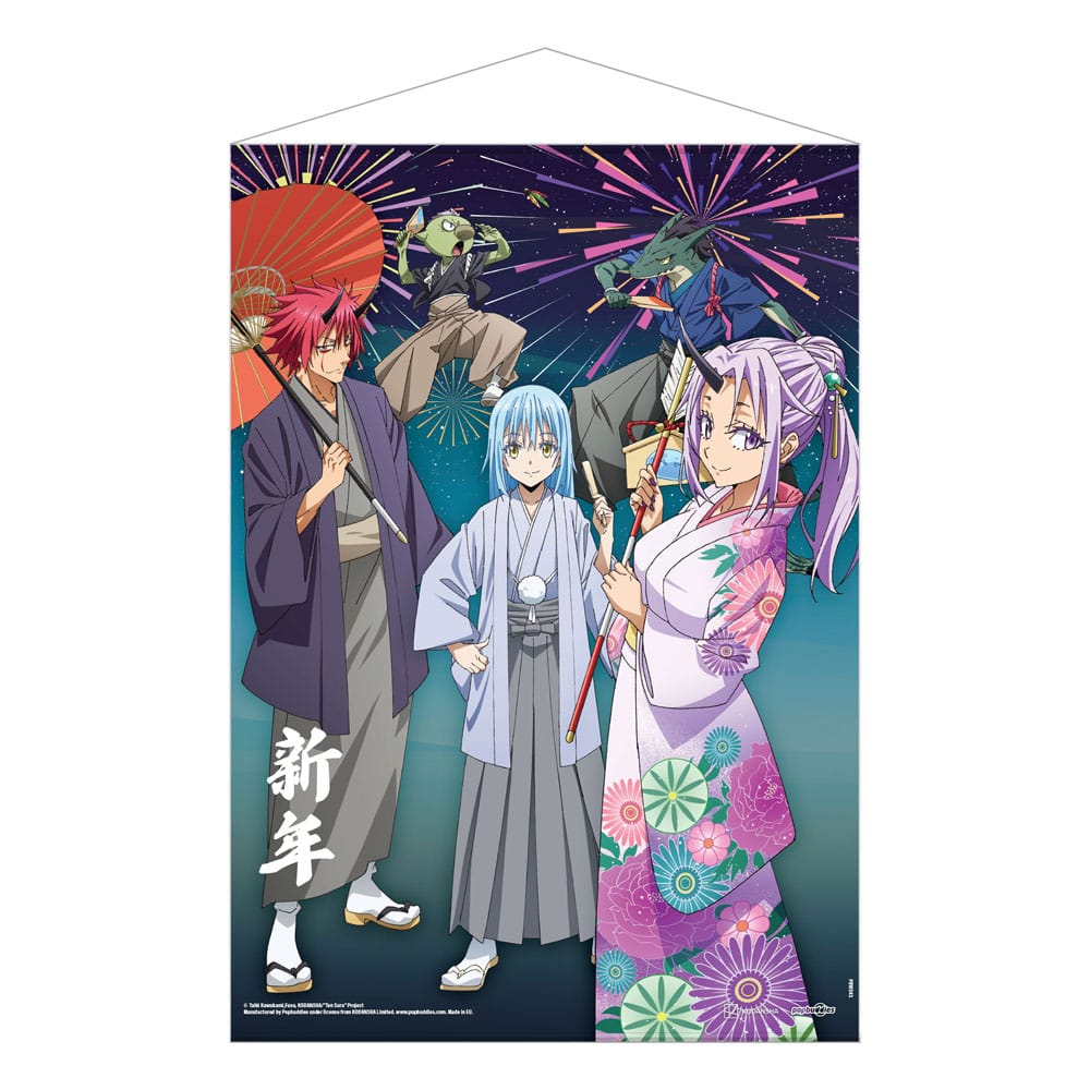 That Time I Got Reincarnated as a Slime Wallscroll New Year's Celebrations 50 x 70 cm - MangaShop.ro