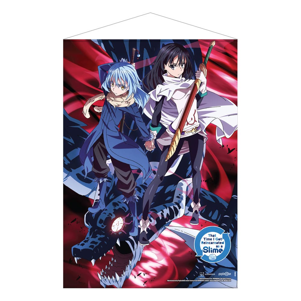 That Time I Got Reincarnated as a Slime Wallscroll Rimuru, Shizue and Veldora The Storm Dragon 50 x 70 cm - MangaShop.ro