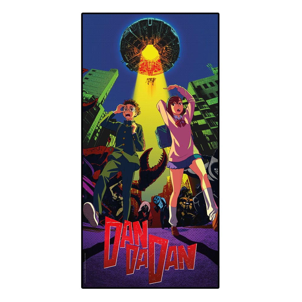 Dandadan Towel Okarun & Momo Paranormal Invasion 150 x 75 cm - MangaShop.ro
