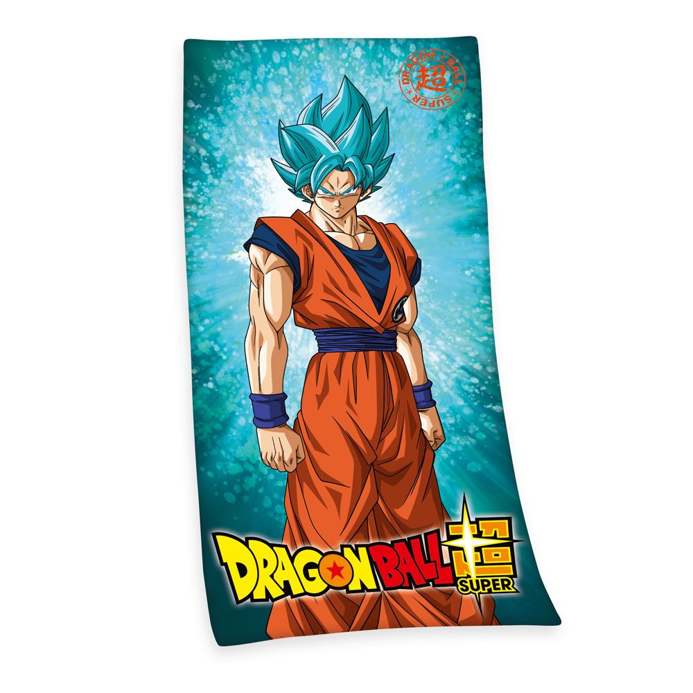 Dragon Ball Super Towel Super Saiyan God Super Saiyan Son Goku 150 x 75 cm - MangaShop.ro
