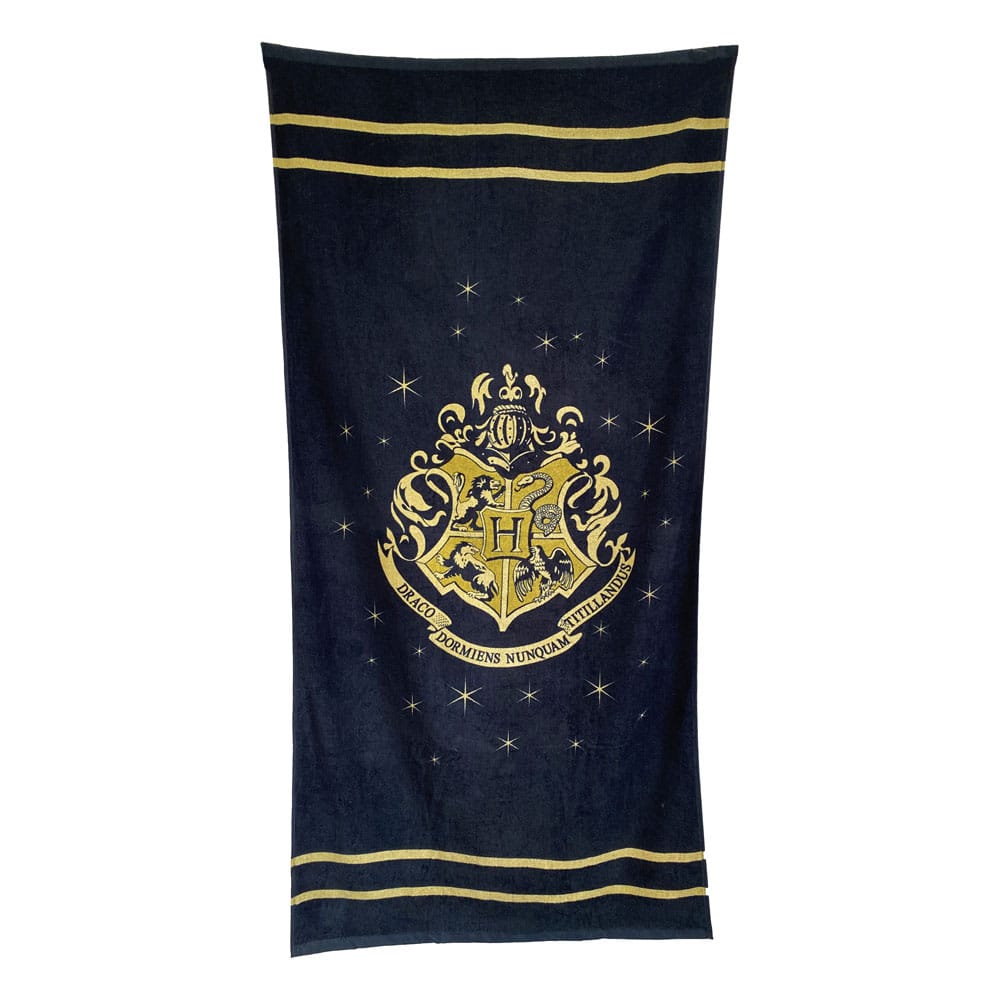Harry Potter Towel Hogwarts Gold Crest 150 x 75 cm - MangaShop.ro