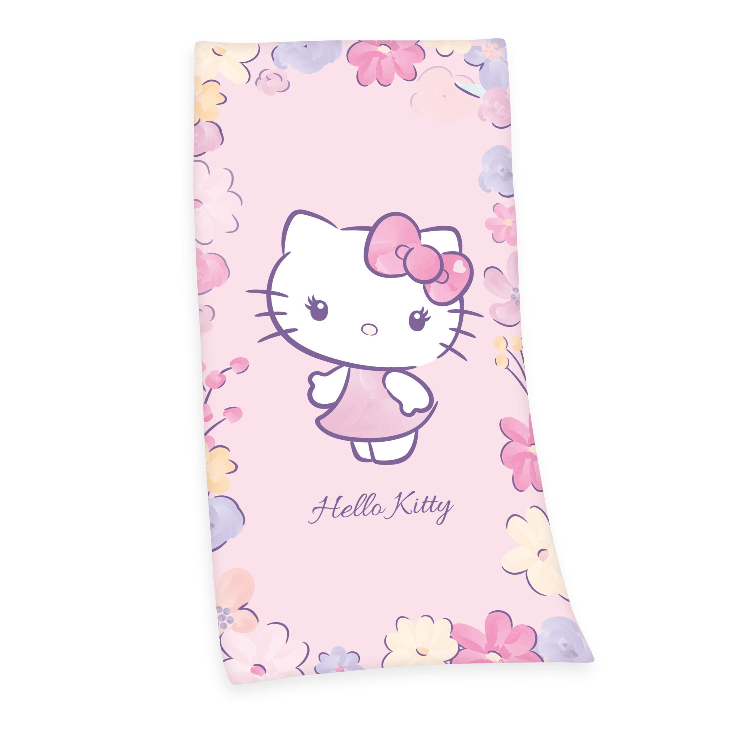 Hello Kitty Velour Towel Hello Kitty 75 x 150 cm - MangaShop.ro