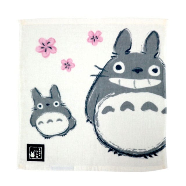 My Neighbor Totoro Imabari Mini Towel Totoro Sakura 34 x 36 cm - MangaShop.ro