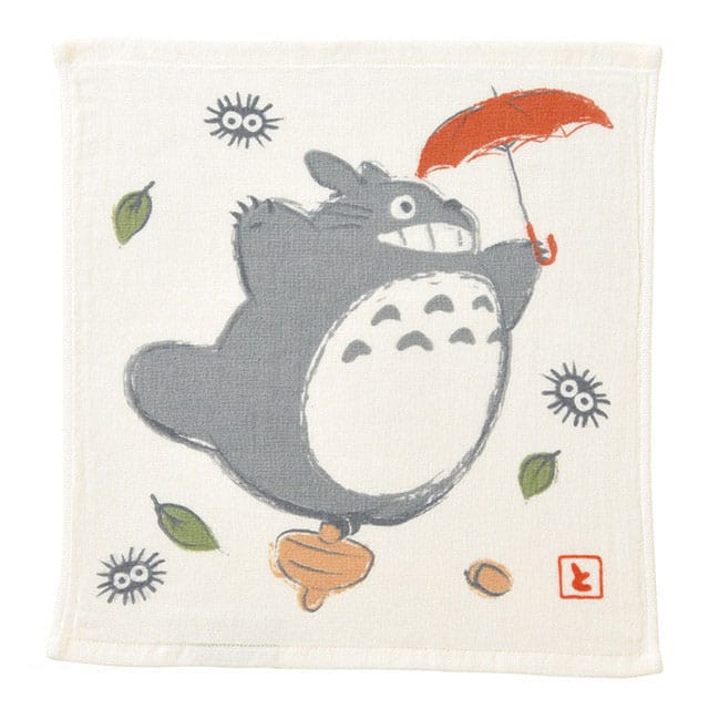 My Neighbor Totoro Imabari Mini Towel Totoro Umbrella Big 34 x 36 cm - MangaShop.ro