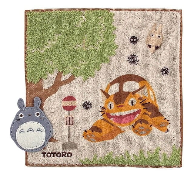My Neighbor Totoro Mini Towel Bus Stop 25 x 25 cm - MangaShop.ro