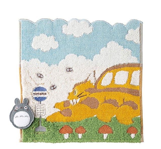 My Neighbor Totoro Mini Towel Catbus on it's way 25 x 25 cm - MangaShop.ro