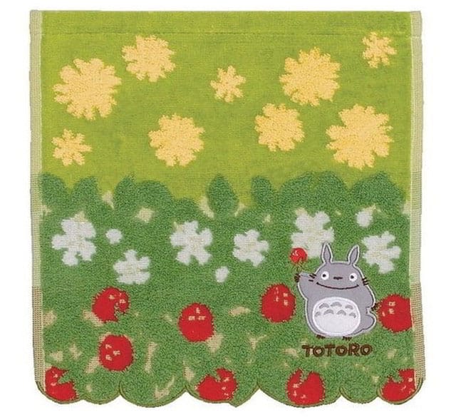 My Neighbor Totoro Mini Towel Flowers & Stawberries 25 x 25 cm - MangaShop.ro