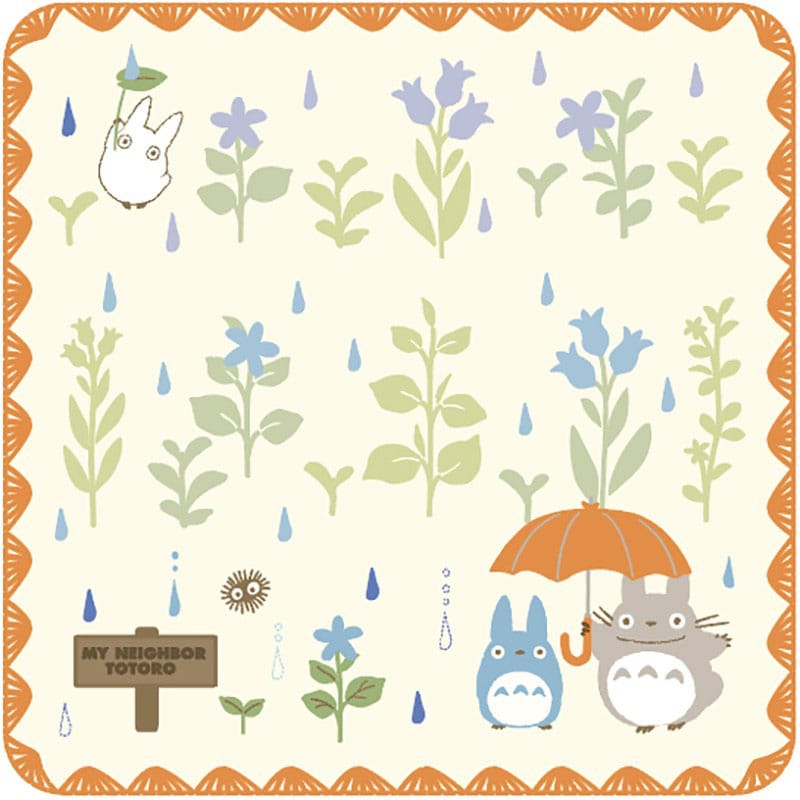 Studio Ghibli Mini Towel My Neighbor Totoro Under the Rain 25 x 25 cm - MangaShop.ro