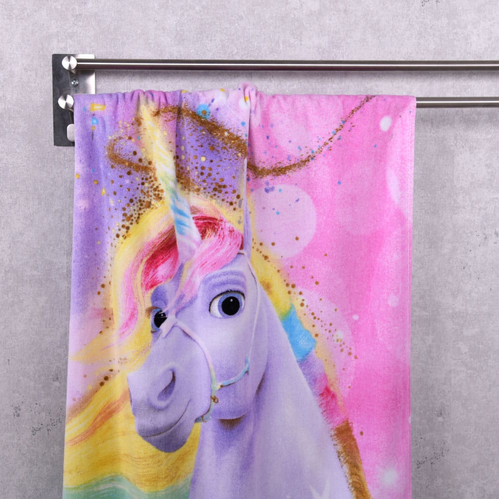 Unicorn Academy Velour Towel Magic 75 x 150 cm - MangaShop.ro