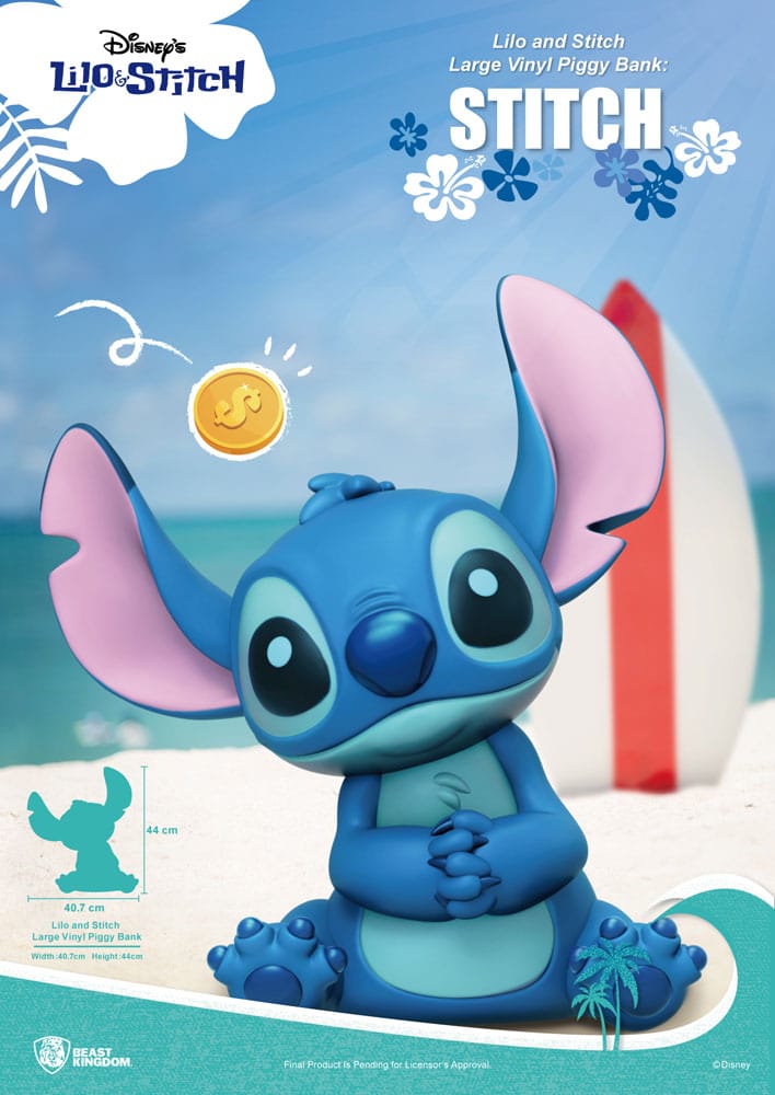 Lilo & Stitch Piggy Vinyl Bank Stitch 44 cm - MangaShop.ro