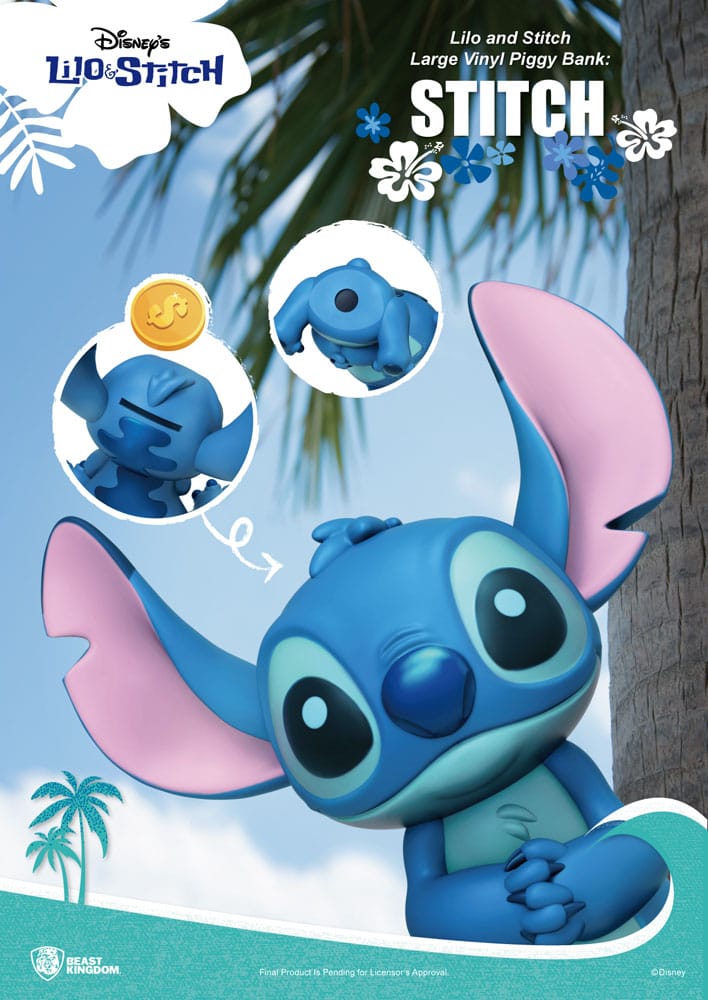 Lilo & Stitch Piggy Vinyl Bank Stitch 44 cm - MangaShop.ro