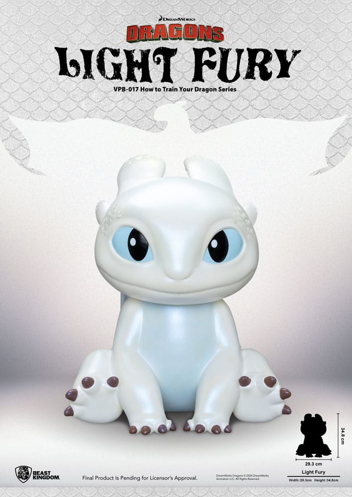 How to Train Your Dragon Funktional Figure Vinyl Light Fury 35 cm - MangaShop.ro