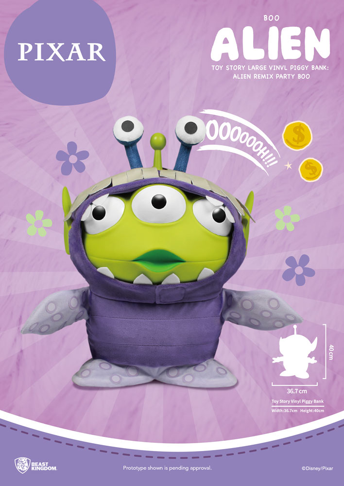 Toy Story Piggy Vinyl Bank Alien Remix Party Boo 40 cm - MangaShop.ro