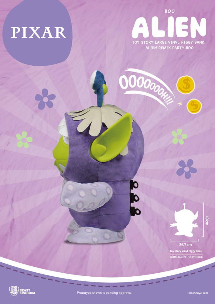 Toy Story Piggy Vinyl Bank Alien Remix Party Boo 40 cm - MangaShop.ro