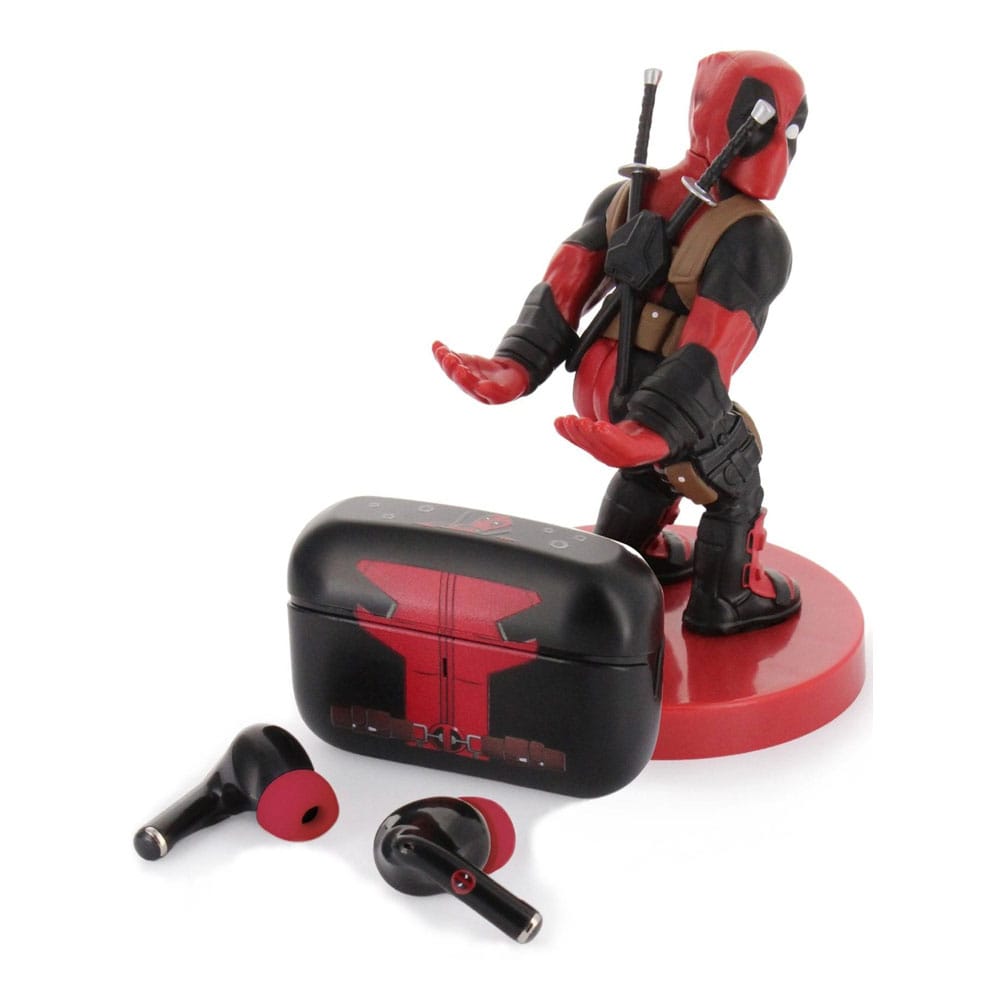 Marvel Holdems Mini Holder & Wireless Headphones Deadpool with TWS Buds Pro 10 cm - MangaShop.ro