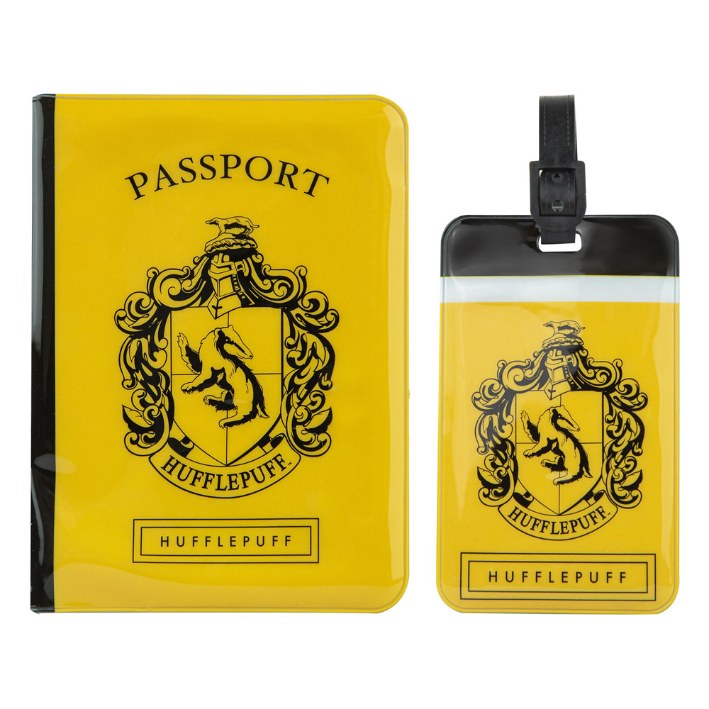 Harry Potter Passport Case & Luggage Tag Set Hufflepuff - MangaShop.ro