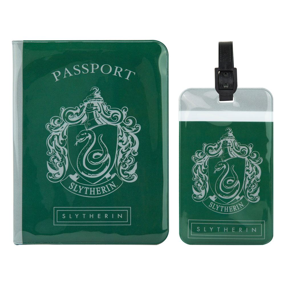 Harry Potter Passport Case & Luggage Tag Set Slytherin - MangaShop.ro