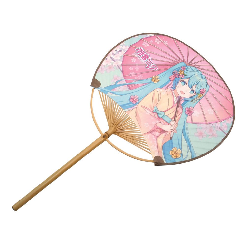 Hatsune Miku Non-Folding Uchiwa Fan Miku Kimono - MangaShop.ro