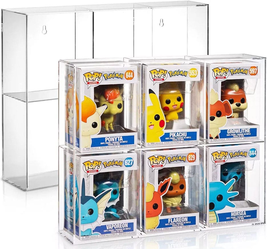 Evoretro Acrylic Display Case for 6 Funko Pops - MangaShop.ro