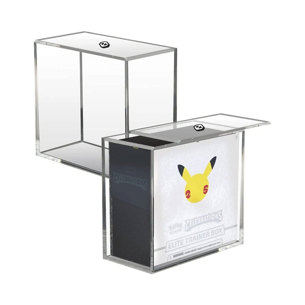 Evoretro Acrylic Display Case for Booster Boxes / Elite Trainer Boxes Ver. 2 with Sliding Lid - MangaShop.ro