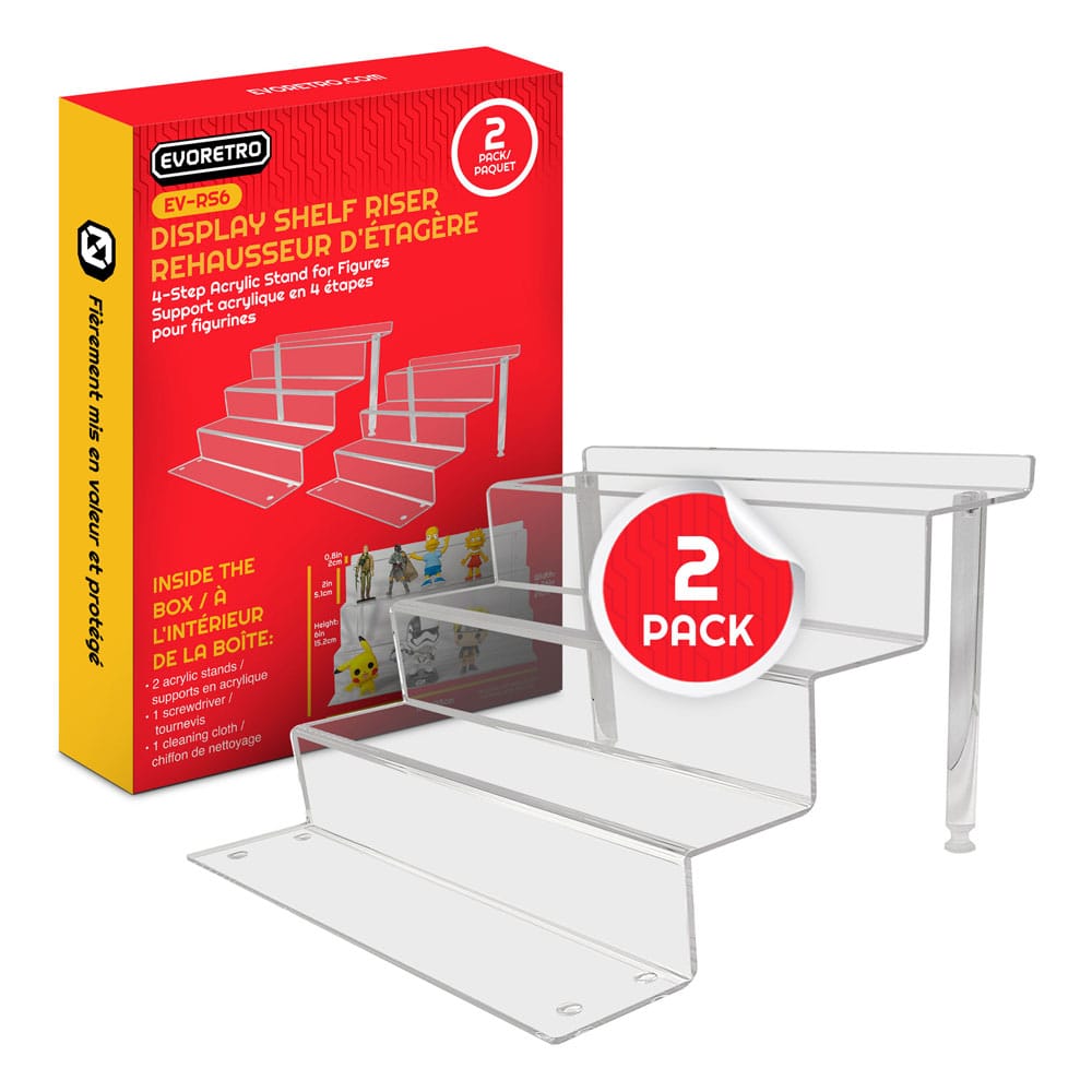 Evoretro Acrylic Shelf Riser 2-Pack RS6 - MangaShop.ro