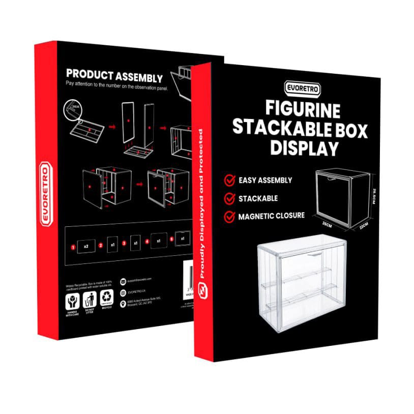Evoretro Figure Display Box Stackable - MangaShop.ro