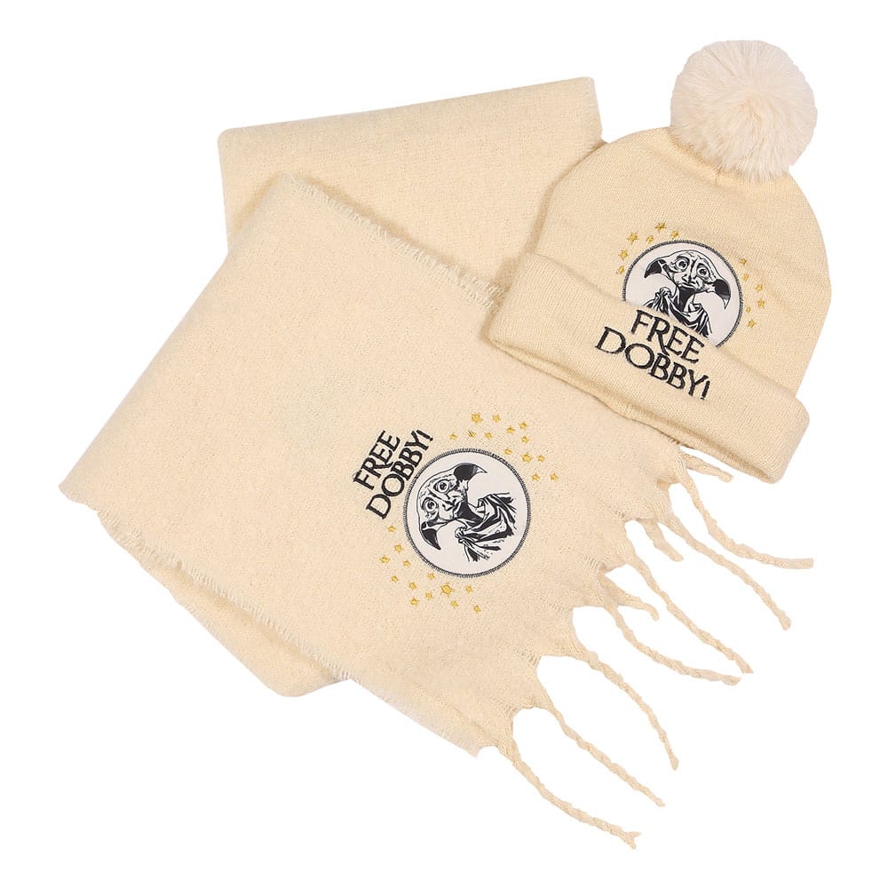 Harry Potter Beanie & Scarf Set Free Dobby 165 cm - MangaShop.ro
