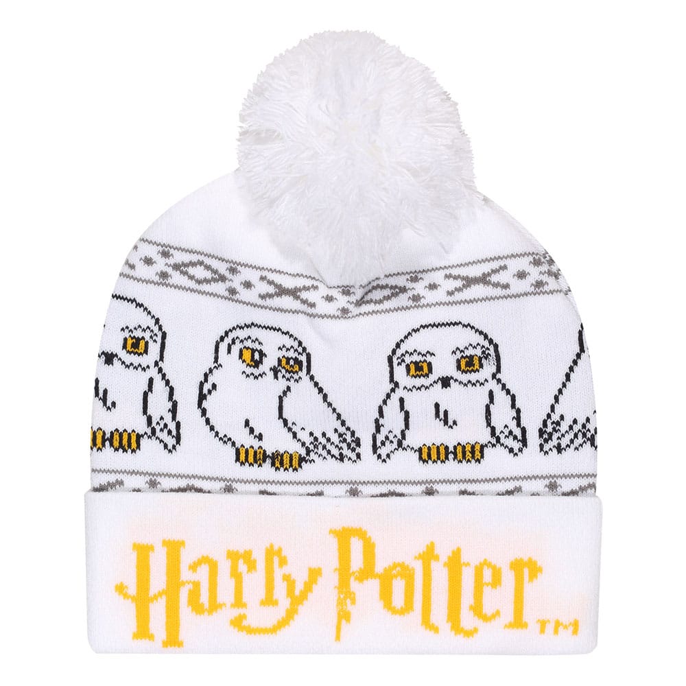 Harry Potter Pom-Pom Beanie Hedwig Snow - MangaShop.ro