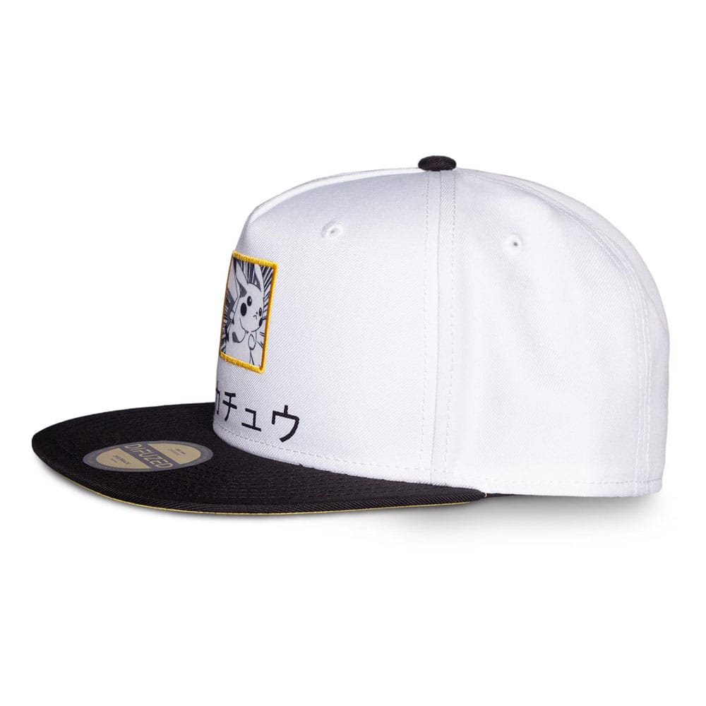 Pokemon Snapback Cap Pikachu Black, White, Yellow - MangaShop.ro