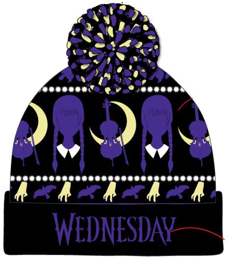 Wednesday Pom-Pom Beanie - MangaShop.ro