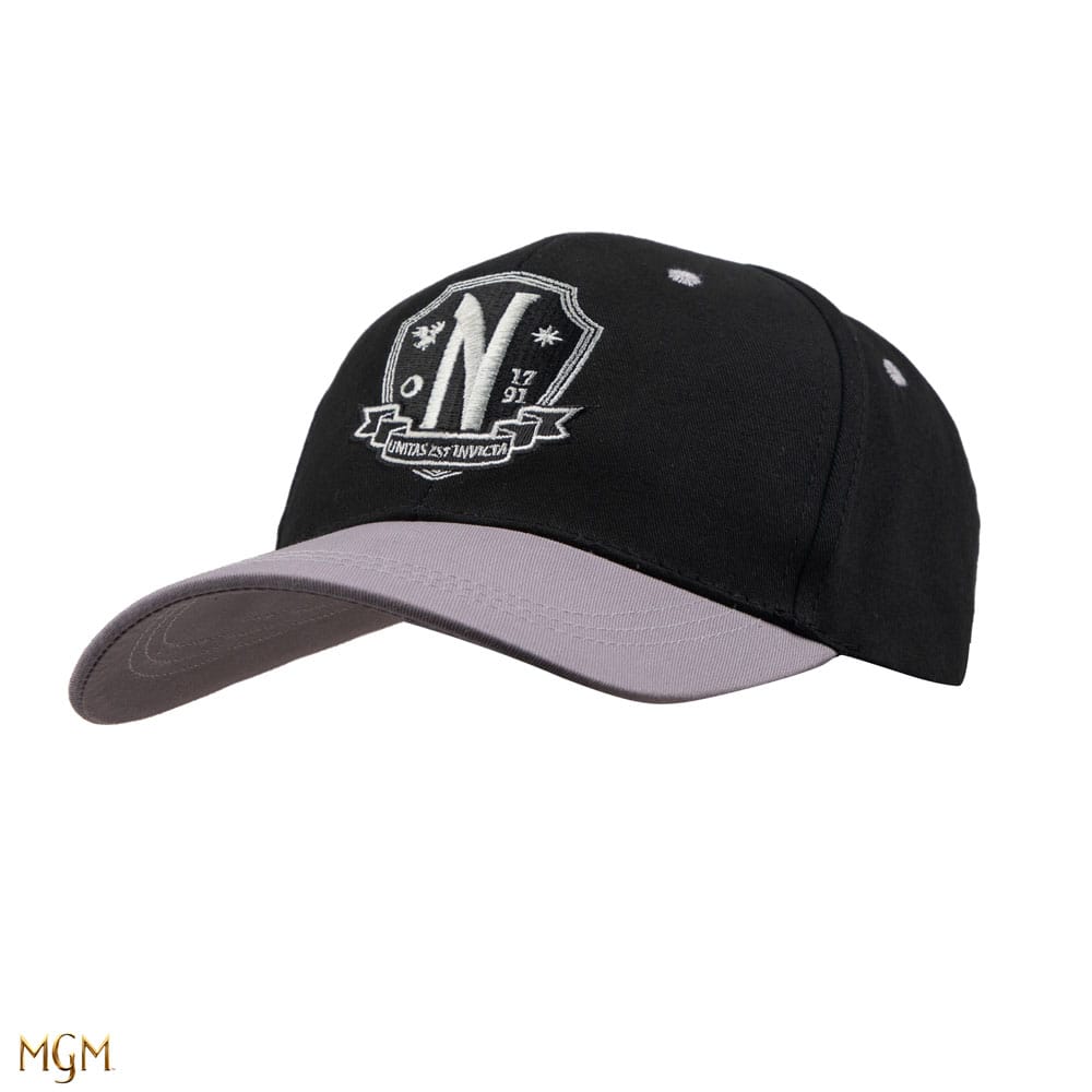 Wednesday Curved Bill Cap Nevermore Academy Black - MangaShop.ro