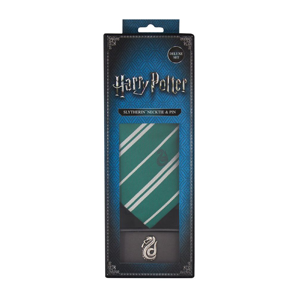 Harry Potter Tie & Metal Pin Deluxe Box Slytherin - MangaShop.ro