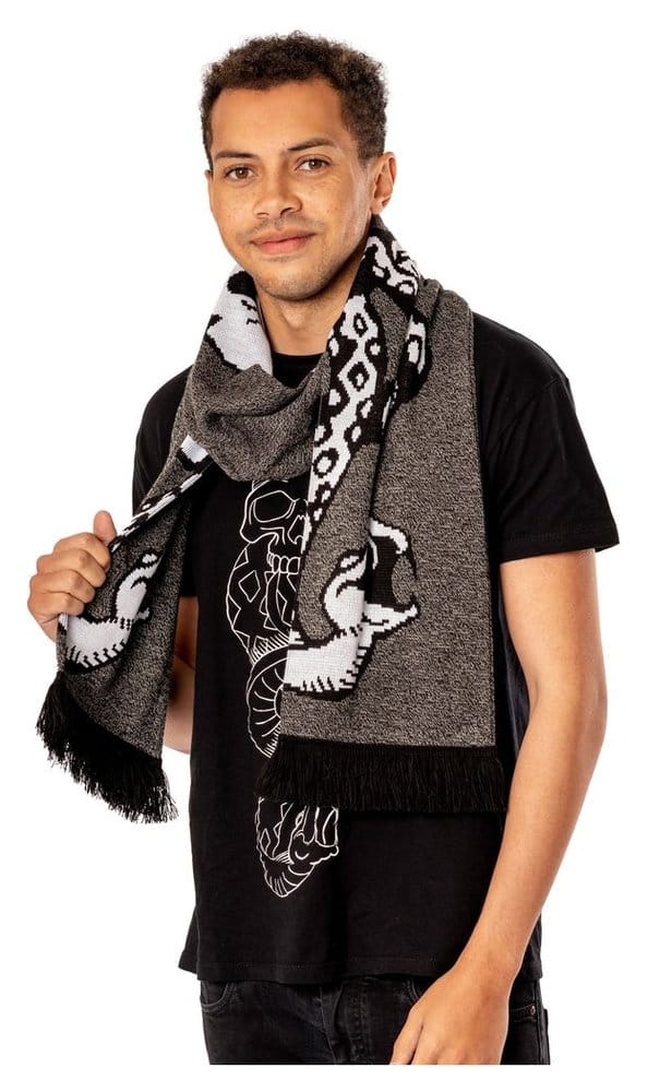 Harry Potter Scarf Dark Arts Spell Long Length Grey - MangaShop.ro