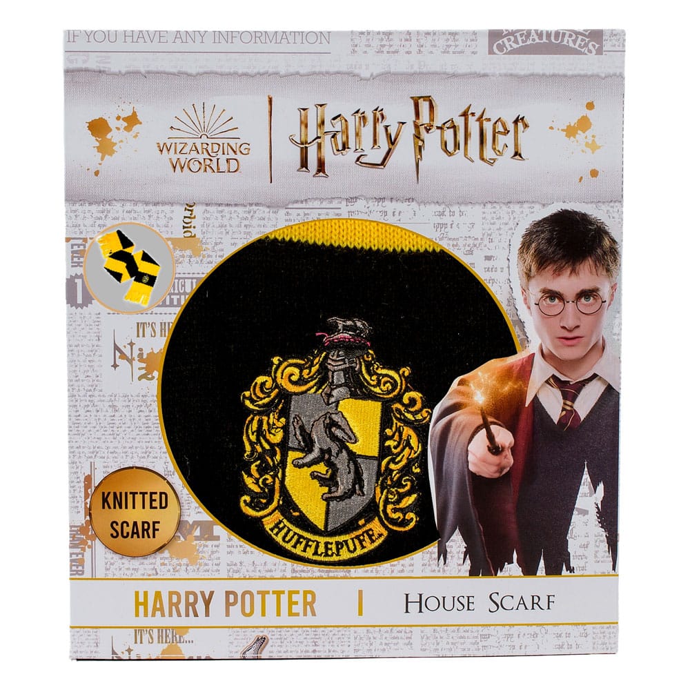 Harry Potter Scarf Hufflepuff Bold Stripes (Boxed) 160 cm - MangaShop.ro