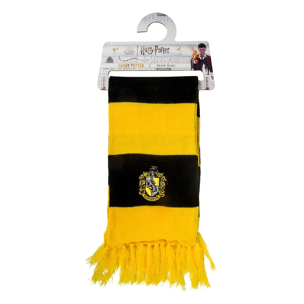 Harry Potter Scarf Hufflepuff Bold Stripes (Hanger) 160 cm - MangaShop.ro