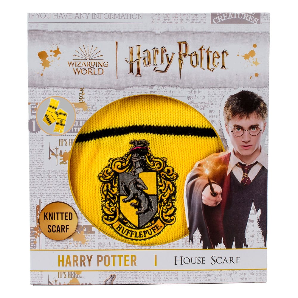 Harry Potter Scarf Hufflepuff Thin Stripes (Boxed) 160 cm - MangaShop.ro