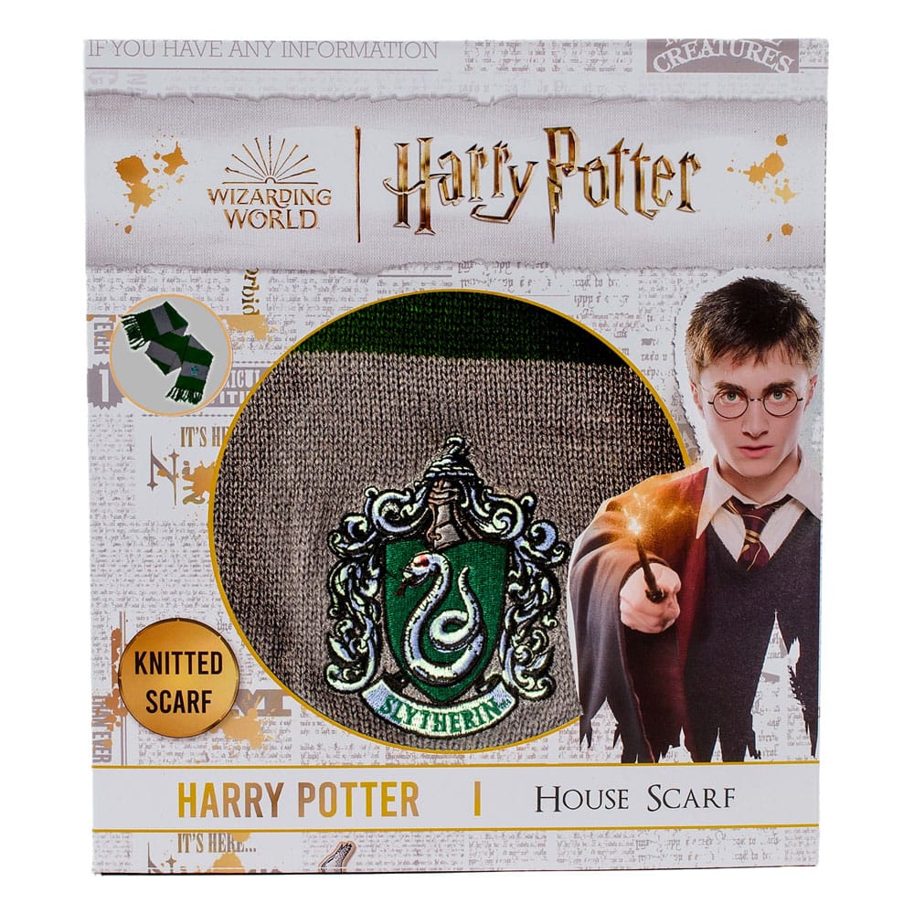 Harry Potter Scarf Slytherin Bold Stripes (Boxed) 160 cm - MangaShop.ro