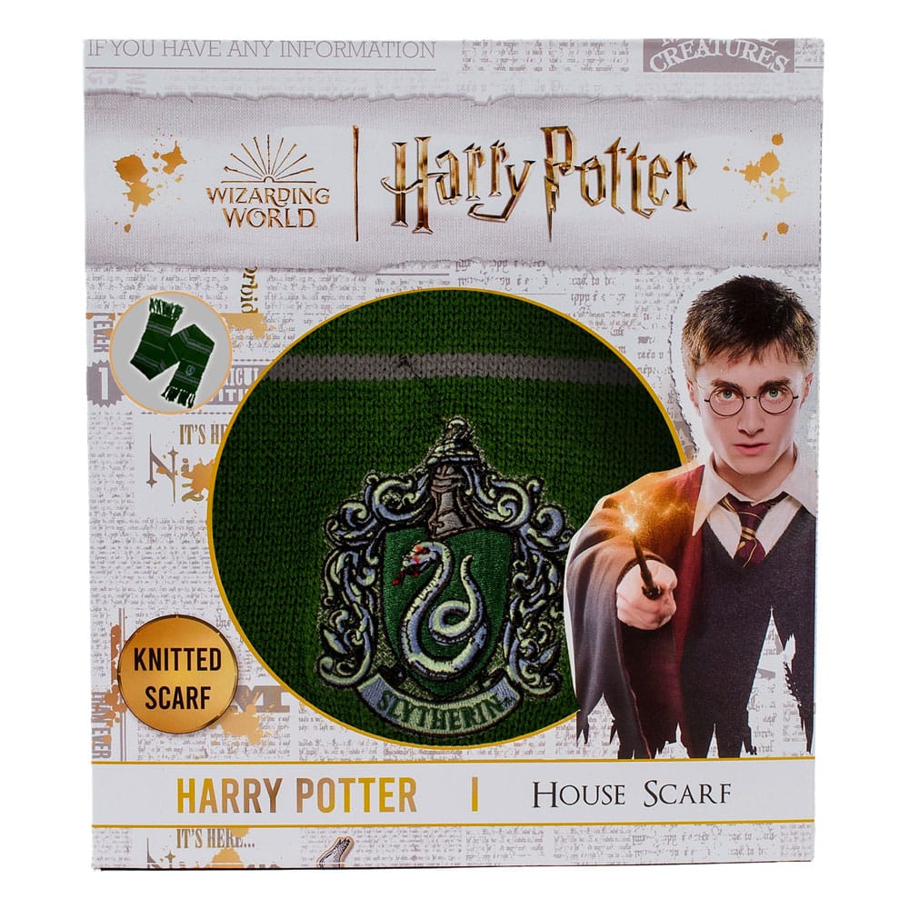 Harry Potter Scarf Slytherin Thin Stripes (Boxed) 160 cm - MangaShop.ro