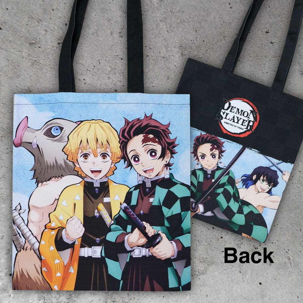 Demon Slayer: Kimetsu no Yaiba Tote Bag Inosuke, Zenitsu, Tanjiro - MangaShop.ro